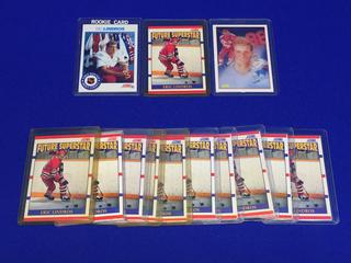 Approximately (18) 1990-91 Eric Lindros Score Rookie Cards, #440.