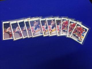 1991 Sergei Fedorov, Pavel Bure, Peter Bondra Upper Deck Young Guns Rookie Cards.