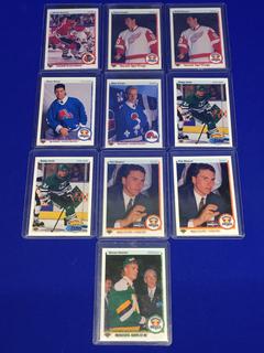 1991 Upper Deck French Rookie Hockey Cards, Jeremy Roenick, Keith Primeau, Matts Sundin, Own Nolan, Peter Nedved.