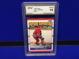 1990-91 Score American Mint 10 Graded Rookie Hockey Card, Eric Lindros.