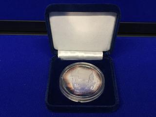 Mario Lemieux #66 Commemorative 1992 Conn Smythe 1oz Silver .999 Limited Edition.