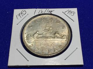 1953 Canadian Silver Dollar.