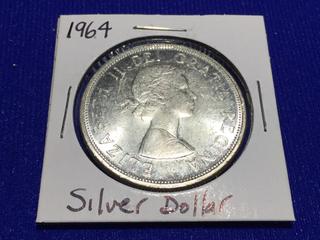 1964 Canadian Silver Dollar.