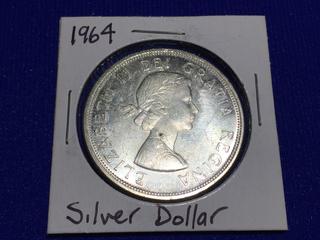 1964 Canadian Silver Dollar.