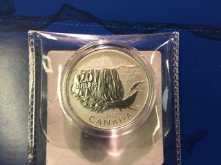 2013 20 Dollar Silver Coin - Whale.