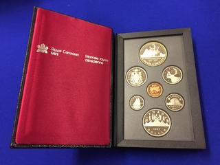 1987 Canadian Double Dollar Proof Set (Last Year With The Voyageur Dollar).