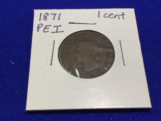 1871 PEI One Cent.