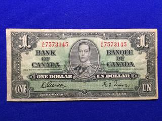 1937 One Dollar Bill. S/N X/ L 7573145