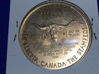 1966 Calgary Stampede Dollar.