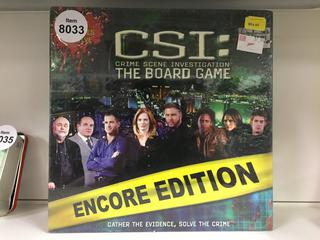 CSI - Crime Scene Investigation - the Board Game Encore Edition.