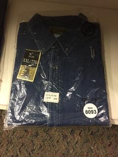 Men's XXL Jean Shirt.