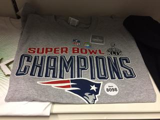 Large Superbowl Champion T-Shirt.