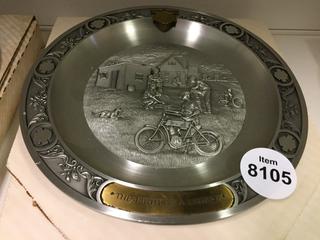 Harley-Davidson Decorative Metal Plate "The Birth of a Legend".