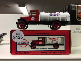 1931 Hawkeye Tanker Diecast Metal 7".