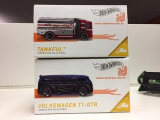 (2) Hot Wheels Tankful Diecasts.