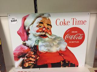 Coke Time Metal Sign 16" x 12 1/2'.