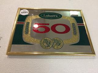 Labatt's Ale Mirror 9 1/4" x 12 1/4".