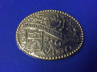 1990 National Finals Rodeo Belt Buckle.