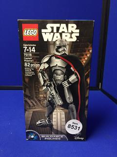 Star Wars Captain Phasma Lego Figurine Box 10" x 5 1/2".