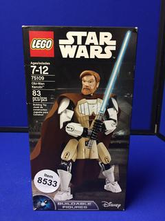 Star Wars Obi-Wan Kenobi Lego Figurine Box 10" x 5 1/2".