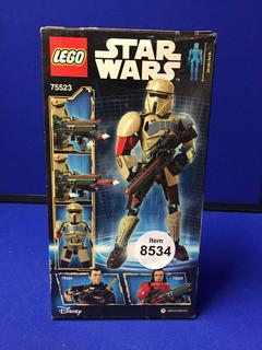 Star Wars Scarif Stormtrooper Lego Figurine Box 10" x 5 1/2".