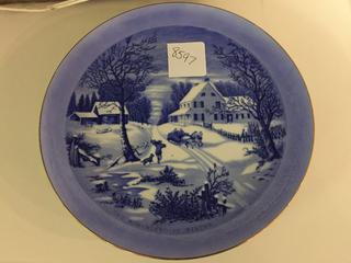 Decorative Winter Plate 8 1/4".