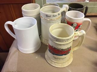 (7) Decorative Mugs.