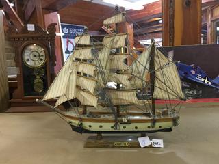 Decorative Ship "Gorch Fock" 19" x 19".