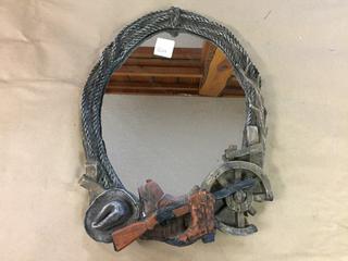 Decorative Mirror 12 1/2"L x 17 1/2"H.