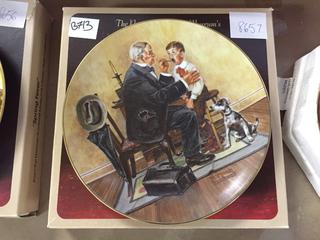 Country Doctor Norman Rockwell Plate.