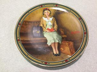 A Young Girl's Dream Norman Rockwell Plate.