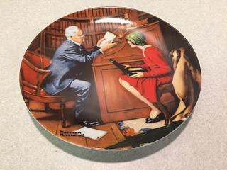 The Professor Norman Rockwell Plate.