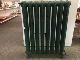 Antique Cast Iron Radiator. 38 1/2" x 29 1/2".