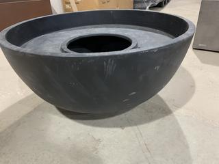 Brown Jordan Circular Fire Table - 34" x 16" H 