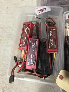 (11) RC Lithium 7.4 Volt Batteries.