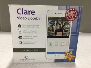 Clare CVP-B2DB50-ODIW Wi-Fi Video Doorbell.