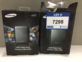 (2) Samsung UHD Video Packs.