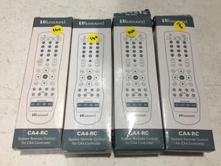 (4) Russound CA4-RC System Remote Controls. 