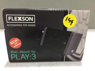 (1) FLEXSON WB1021 Sonos Play 3 Mount.