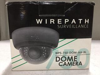 (1) Wirepath WPS-750-DOM-Ahbl Dome Camera.