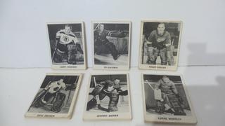 1965-66 NHL Original 6 Team Player Card Sets. Complete Sets, Still In Connected W/ Preferation Folds."