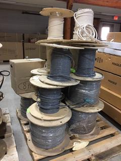 Pallet of Assorted Rolls of Wire.