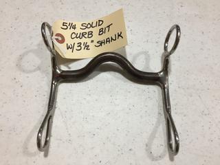 5-1/4" Solid Curb Bit with 3-1/2" Shank.