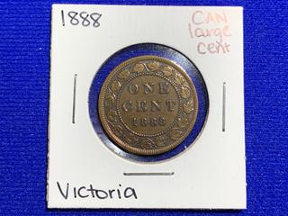 1888 Canada Large One Cent Coin.
