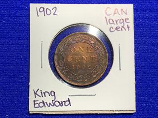 1902 Canada Large One Cent Coin.