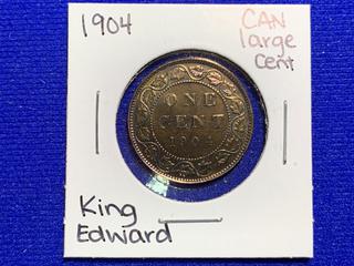 1904 Canada Large One Cent Coin.