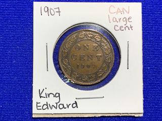 1907 Canada Large One Cent Coin.