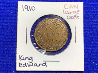 1910 Canada Large One Cent Coin.