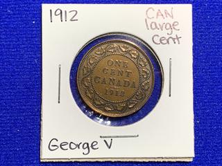 1912 Canada Large One Cent Coin.