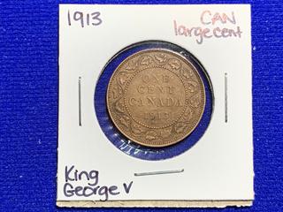 1913 Canada Large One Cent Coin.